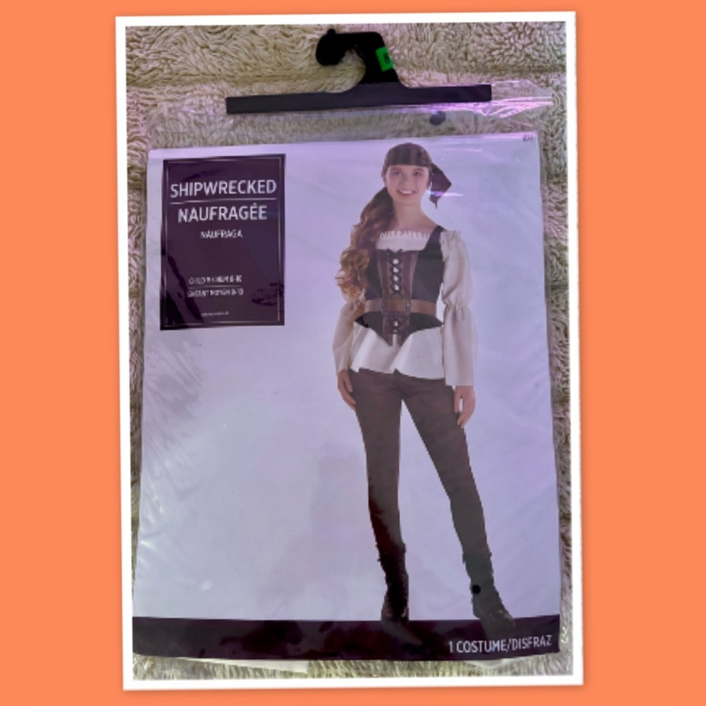 Shipwrecked Caribbean Pirate Halloween Child Costume Child - Size M (8-10)